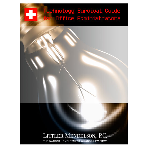 Technology Survival Guide for Office Administrators—cover page layout